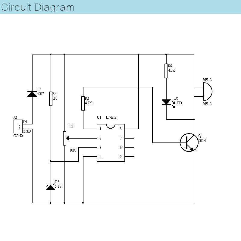 Module d'alarme de batterie faible CIRMECH module de protection de batterie alarme sonore et lumineuse kit de bricolage capteur de protection basse tension