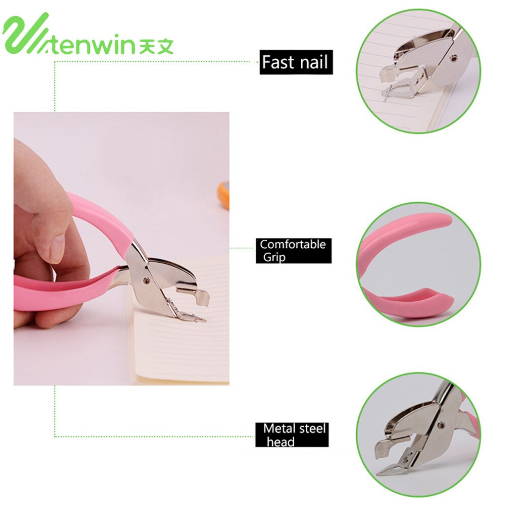 TENWIN Metal Nail extractor Handheld Staple Remover School Office Stapler Bingding Tool Nail Pull Out Extractor