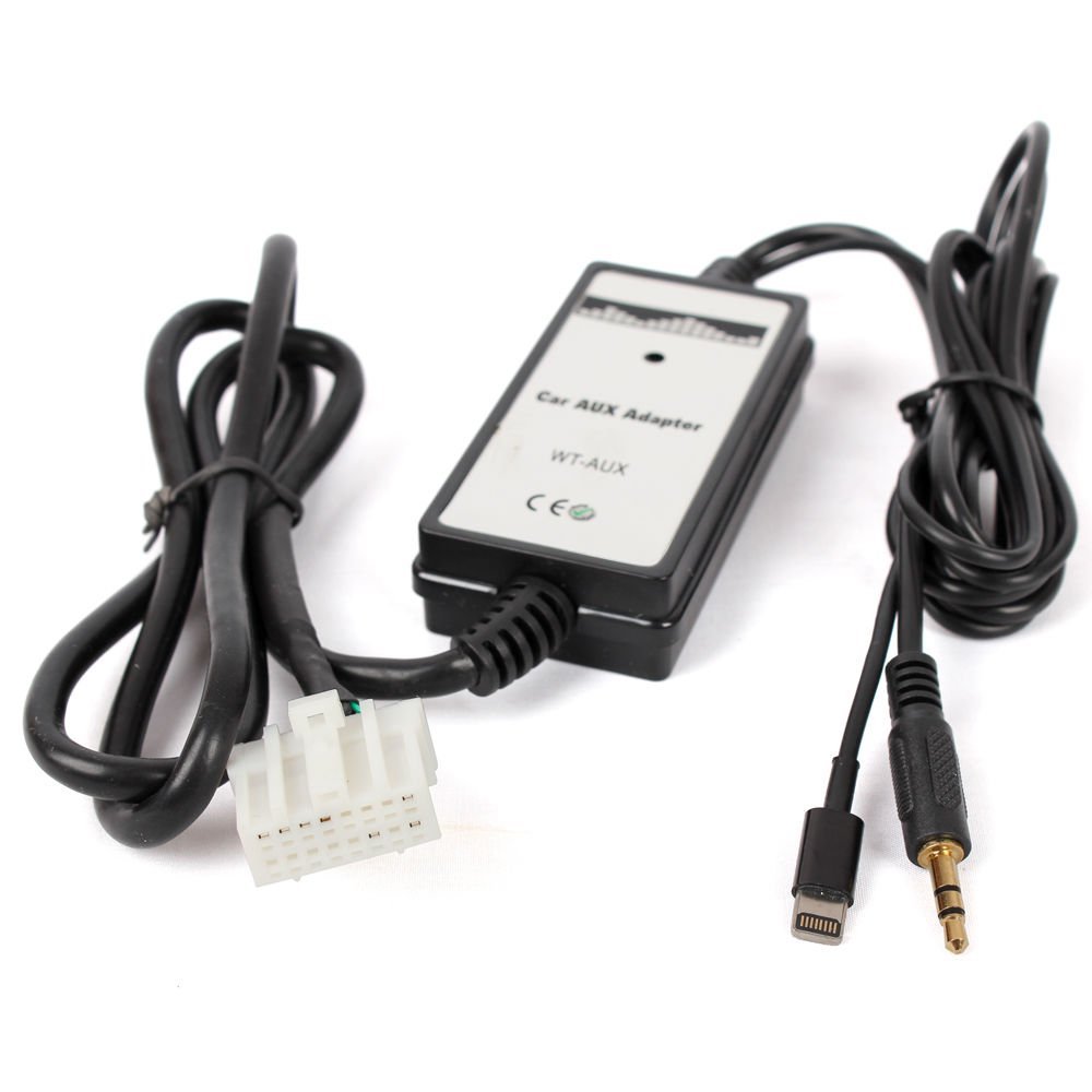 Moonet – adaptateur de lecteur MP3 pour voiture, pour IPhone5/ Iphone6/ 6plus, Interface 3.5mm, entrée AUX pour Mazda3 5 6 MX5 323 MPV QX195