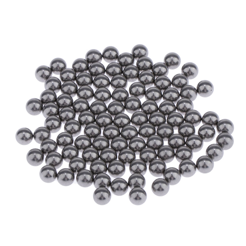 100 x färgblandningskulor, rostfria rostfria kulor för blandning av modellfärg - blandningsrörkulor av rostfritt stål , 5mm