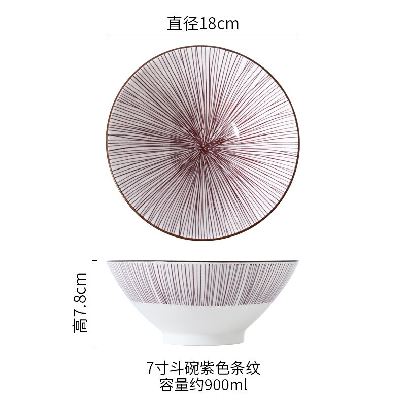 Salade Soep Ramen Kom, 32 Oz Stapelbaar Ronde Fijn Porselein Granen Pasta Serveerschaal, grote Capaciteit Microwavable Keramische Bowls: F