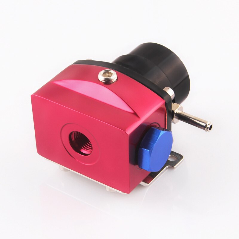 Régulateur de pression de carburant en aluminium noir et rouge style AN6 port assurance