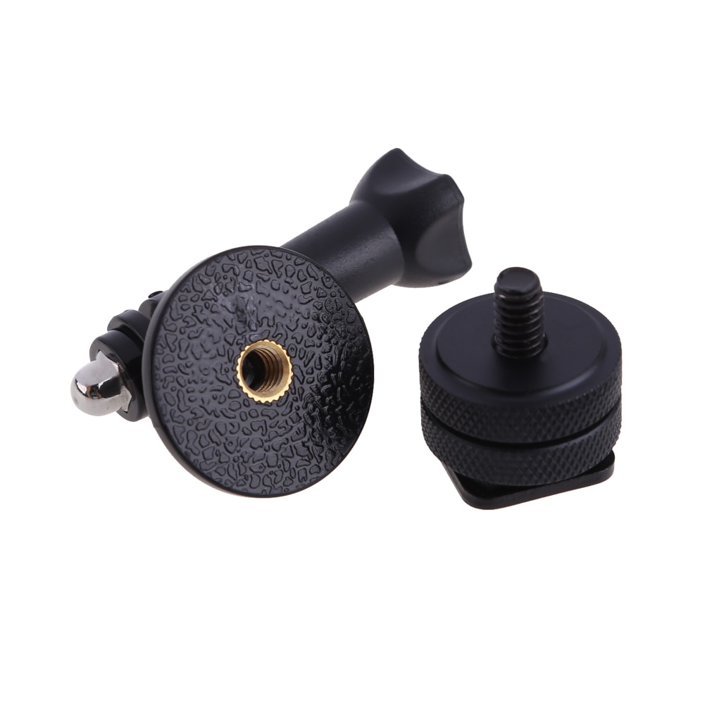 Alloet metal 1/4 " sko adapter kamera stativ adapter lang pol skruer fast beslag adapter til gopro hero 1 2 3 3+ 4