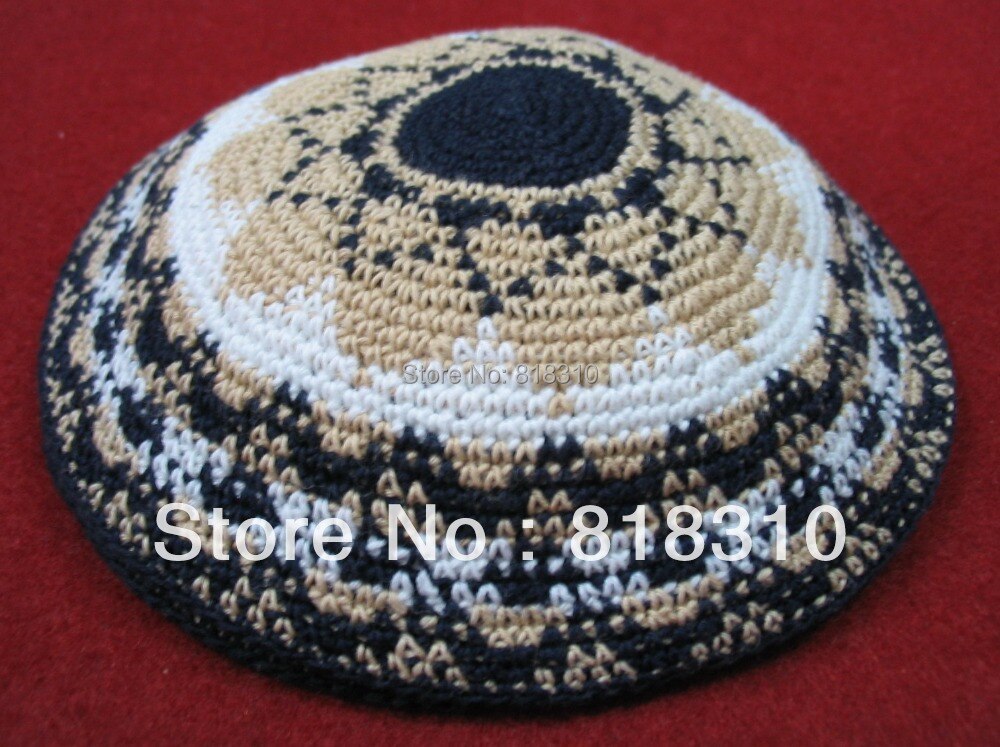 HANDMADE KNITTED YARMULKE KIPPAH