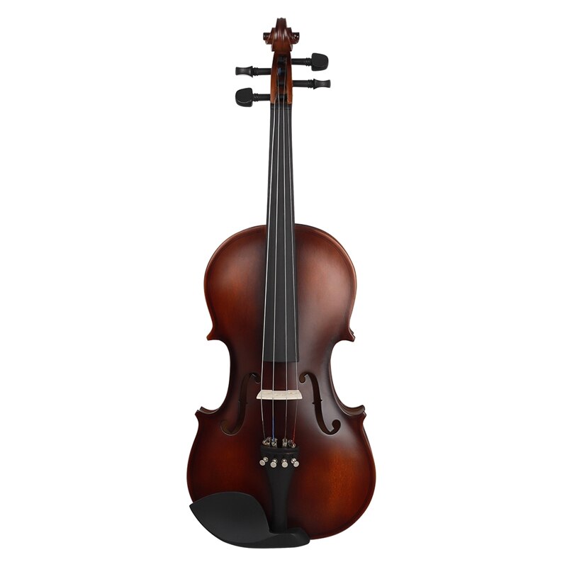 4/4 Full Size Matte Retro Ebony Acoustic Violin Fiddle with Case Bow