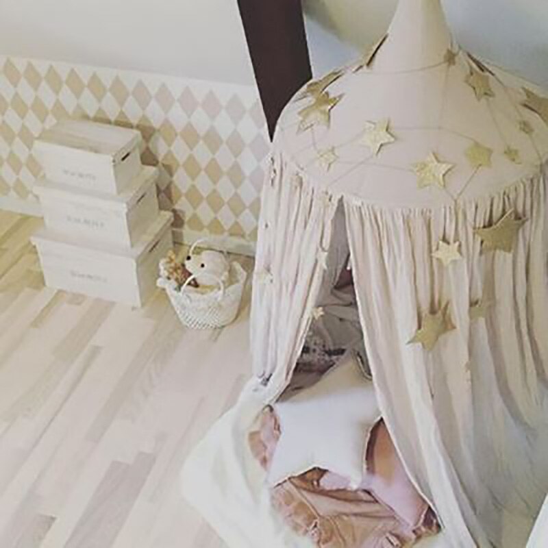 Personalizado ins o mesmo parágrafo tendas de cama redonda acessórios do quarto das crianças ornamentos capa de cama colcha