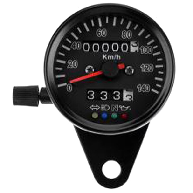 Tacómetro Retro Vintage Universal para motocicleta con retroiluminación LED KM/H