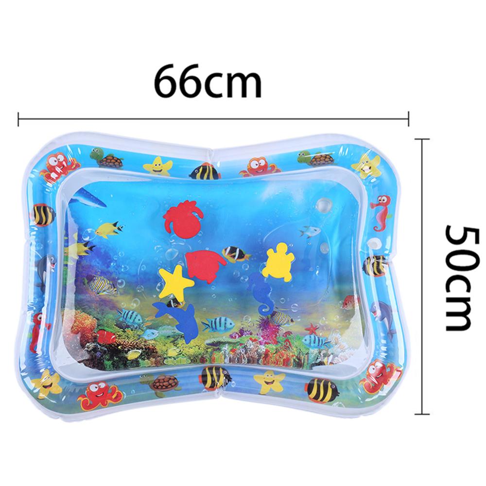 Alfombrilla inflable para bebé, tapete de hielo, cojín de seguridad para bebés, tapete de juego para el tiempo de barriga, esterilla de actividades para bebés: L