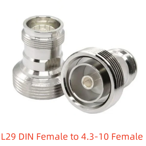 1pcs 4.3-10 mini DIN Connector to N Adapter DIN Male Female to N /DIN/4.3-10 Male Female Socket Straight RF Coaxial Adapter: black