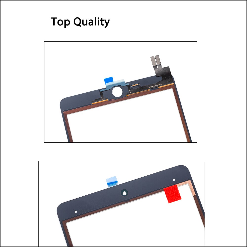 1 stück touchscreen für ipad min 5 (5th. generation  a2124 a2126 a2133 , digitizer-sensor-glaspanel mit werkzeug und gehärtetem glas