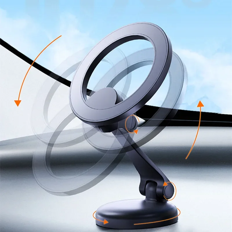 Opvouwbare Magnetische Auto Telefoon Houder Ondersteuning In Auto Auto Smartphone Mount Standaard 360 Draaibare Telefoon Beugel Houder Voor Alle Telefoons