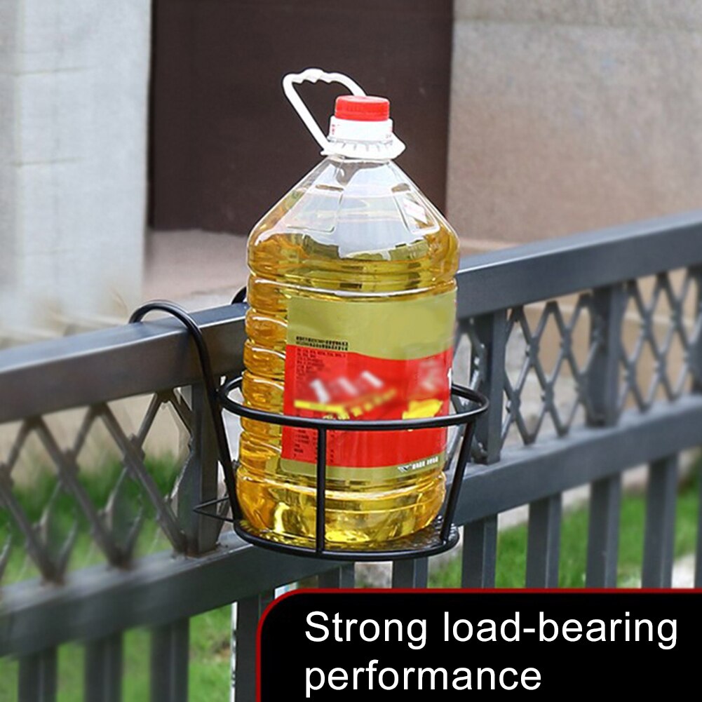 1 stuk tuinbenodigdheden buiten hangmand planten ijzeren rekken hek balkon ronde bloempot leuning hek buitendecoratie