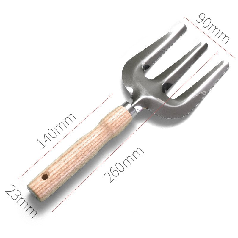 Garden Tool Soft Grip Hand Trowel Bonsai Shovel Rake,Cultivator,Weeder Tools Ergonomic Handle,Garden Lawn Farmland Transplant: Rake 2