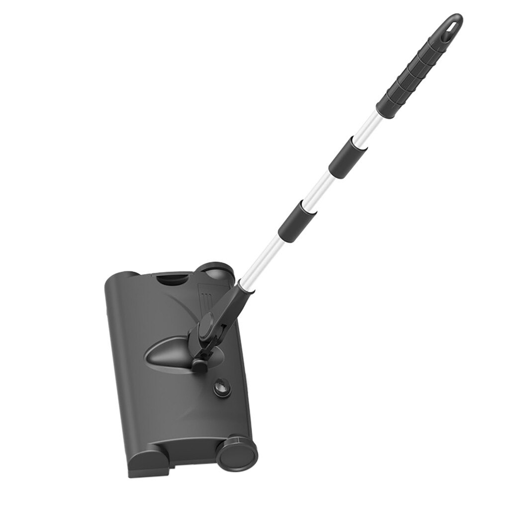Household Wireless Broom Sweeper Electric Mop Pusher Sweeper Vacuum Cleaner Sweeper multifunctional machine low noise Rotary: black