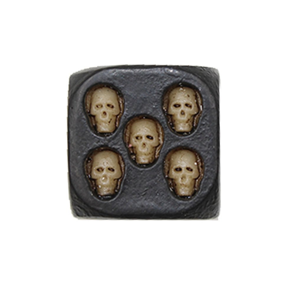 drôle crâne dés jeu dés tour universelle Six faces D6 dés 3D squelette dés Portable jeux accessoire