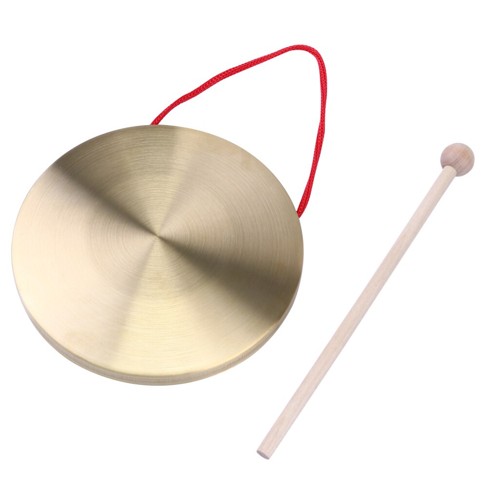 1 Set Folk Traditionele Muziekinstrument Chinese Gong Koperen Cimbaal Opera Gong Percussie Instrument Hand Gong Voor Opera Party