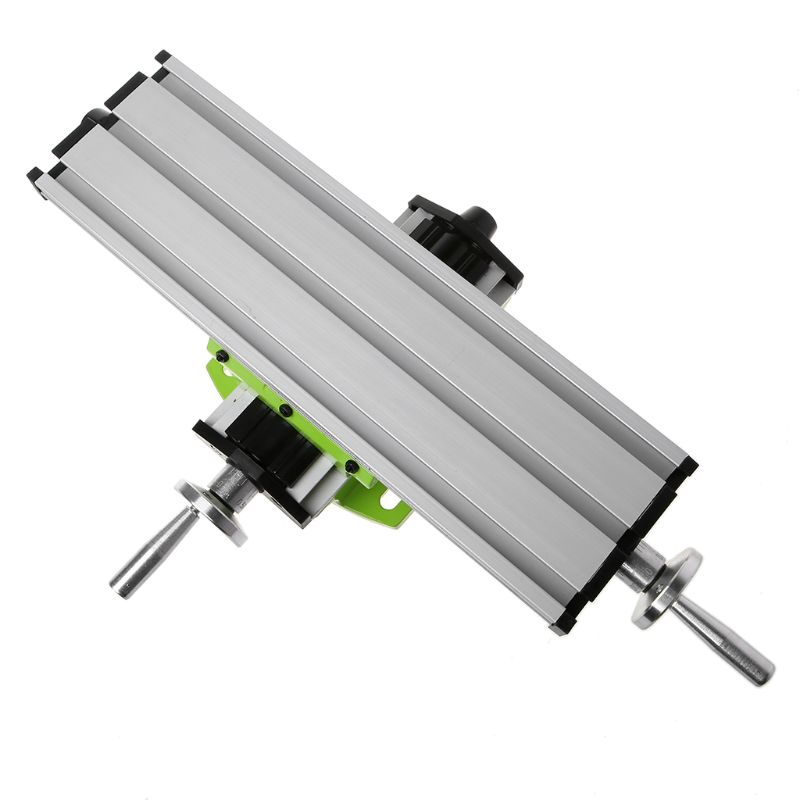 Milling Machine Work Table Vise Compound Bench X-Y 2 Axis Cross Slide Table for Bench Drill Press 12.2inches-3.54" WF4458037