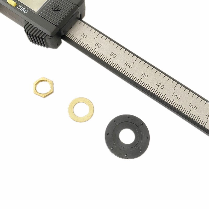 Klokonderdelen - Zeskantmoer Schroefdop Metaalrubber Afdichting - Quartz Uurwerk Reparatiedeel