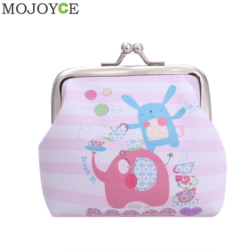 Exclusive Elephant Print Mini Coin Bag Women Coin Purses Cartoon Pattern Cute Small Bag Clutch Zero Wallet: 04