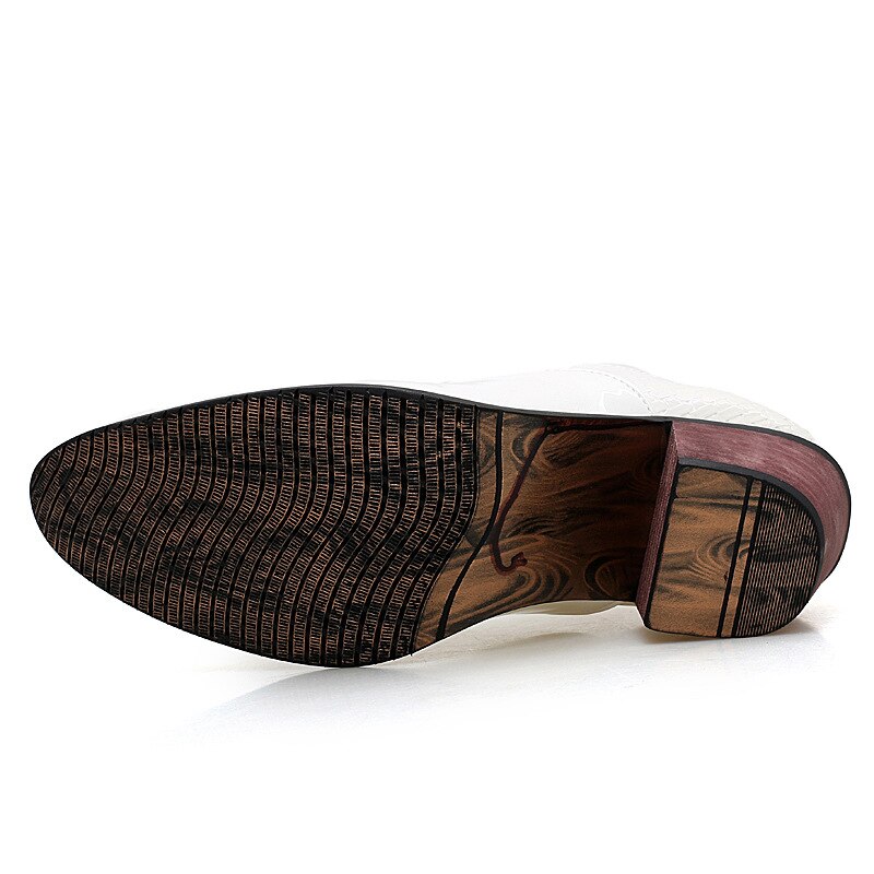 Mens Pointed Toe Dress Shoes Wedding Shoes Luxury Height Increase Patent Leather Office Shoes Formal Shoe