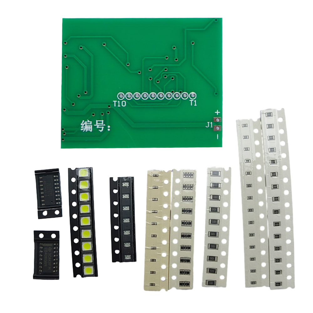 SMT SMD Component Soldering Project Practice Kit Board Resistor Diode Transistor DIY Electronic Kit Welding Learning