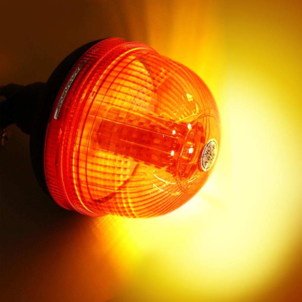 LED Emergency Warning Flash Strobe Rotating Beacon Tractor Light Motor Amber 40 / 80 Traffic Warning Lights for Foggy Snowy Day
