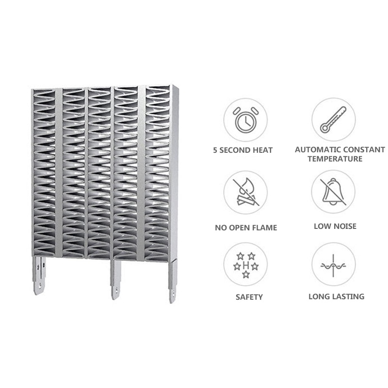 300W Portable White Electric Heater Mini Desktop Heater Home Office with European Standard Plug for Indoor Heating