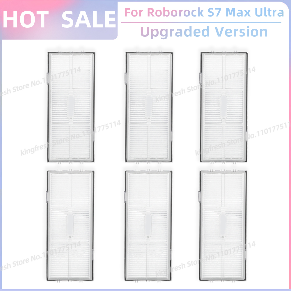 Compatible con Roborock S7 Max Ultra Q100TSC Partes de la Aspiradora Robotica Rodillo Principal Cepa Lateral Filtro HEPA Paño de Limpieza Bolsa de Polvo Replazo Accesorios: Naranja