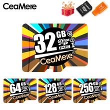 CeaMere-tarjeta de memoria Micro sd Class10 256GB para tableta, UHS-3 de 128GB, 64GB, U3, UHS-1, 32GB