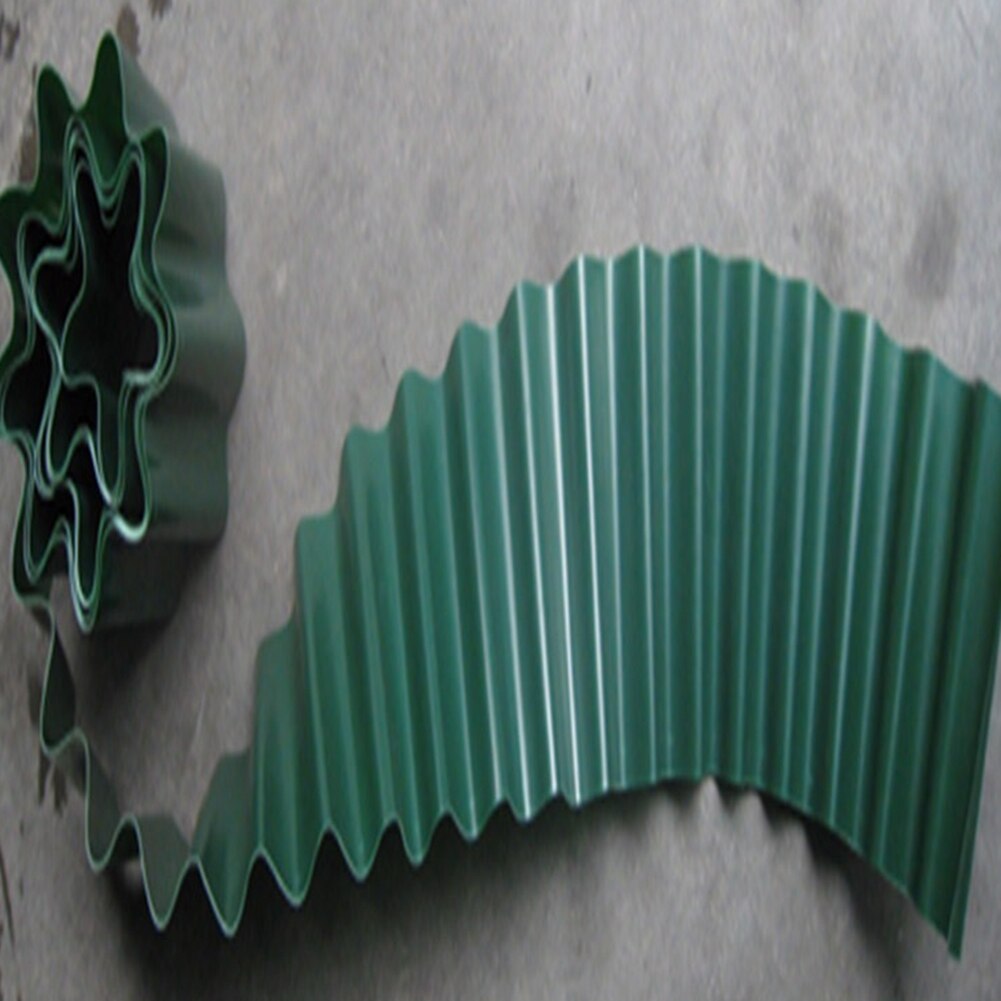 Plastic Garden Edging Fence Border Green Corrugated Landscape Tidy Lawn Divider Prevent Overgrowth Of Grass Newest