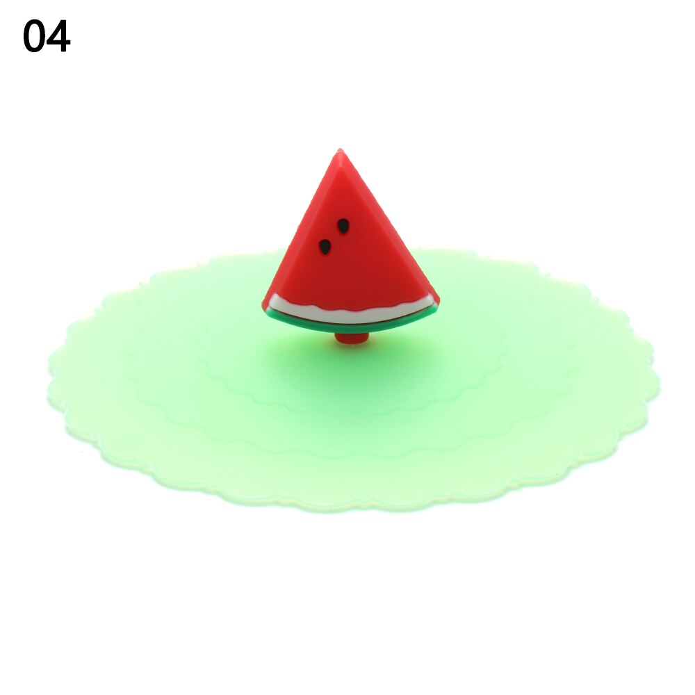 10cm Cartoon Cute Silicone Cup Cover Heat-resistant Leak Proof Sealed Lids Cap Dustproof Cup Cover Tea Coffee Lid Home Supplie: 4