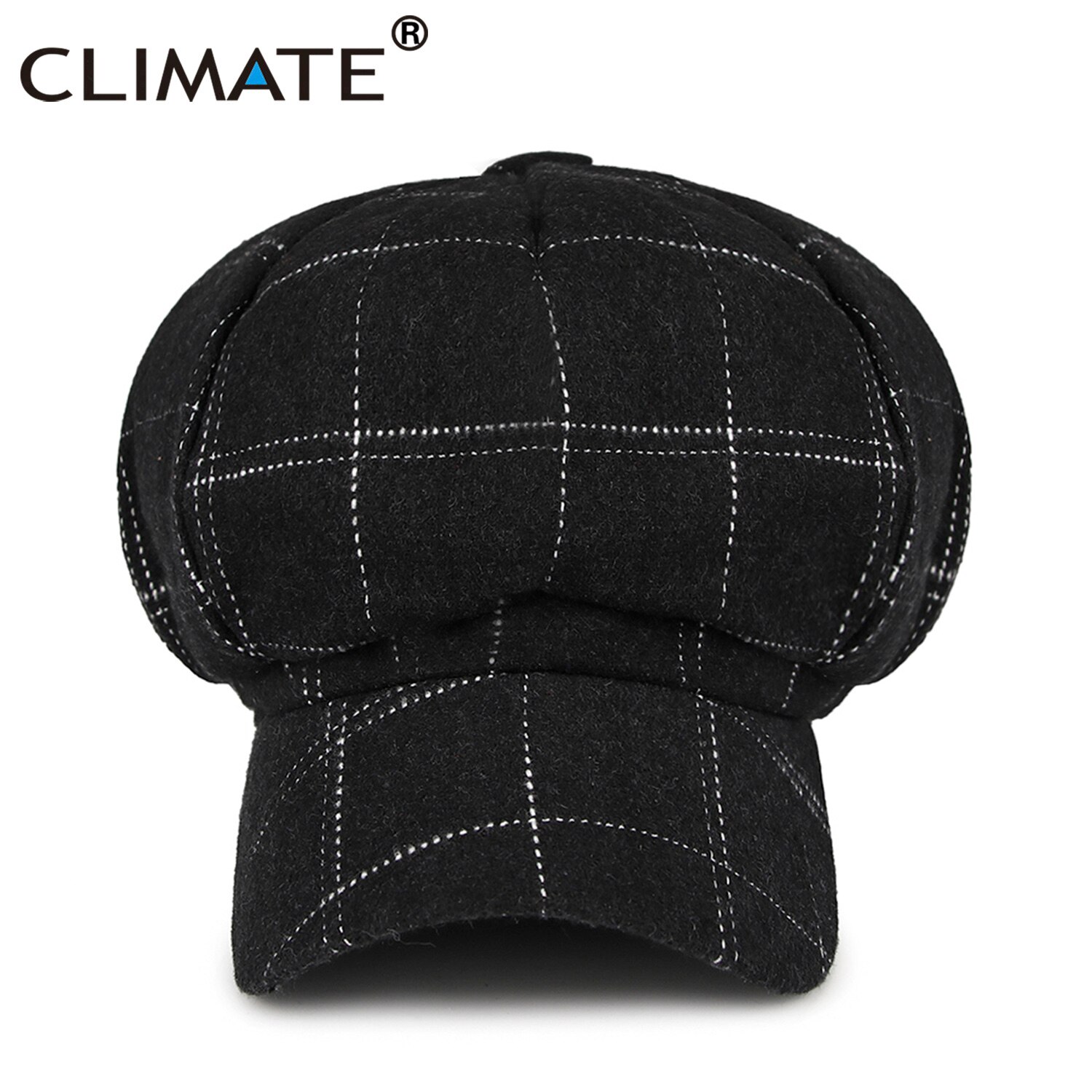 Klimat kvinnor åttakantig mössa keps vår tidningspojke baskerkeps kvinna rutig keps rutor yllehatt keps för tjejer kvinnor dam