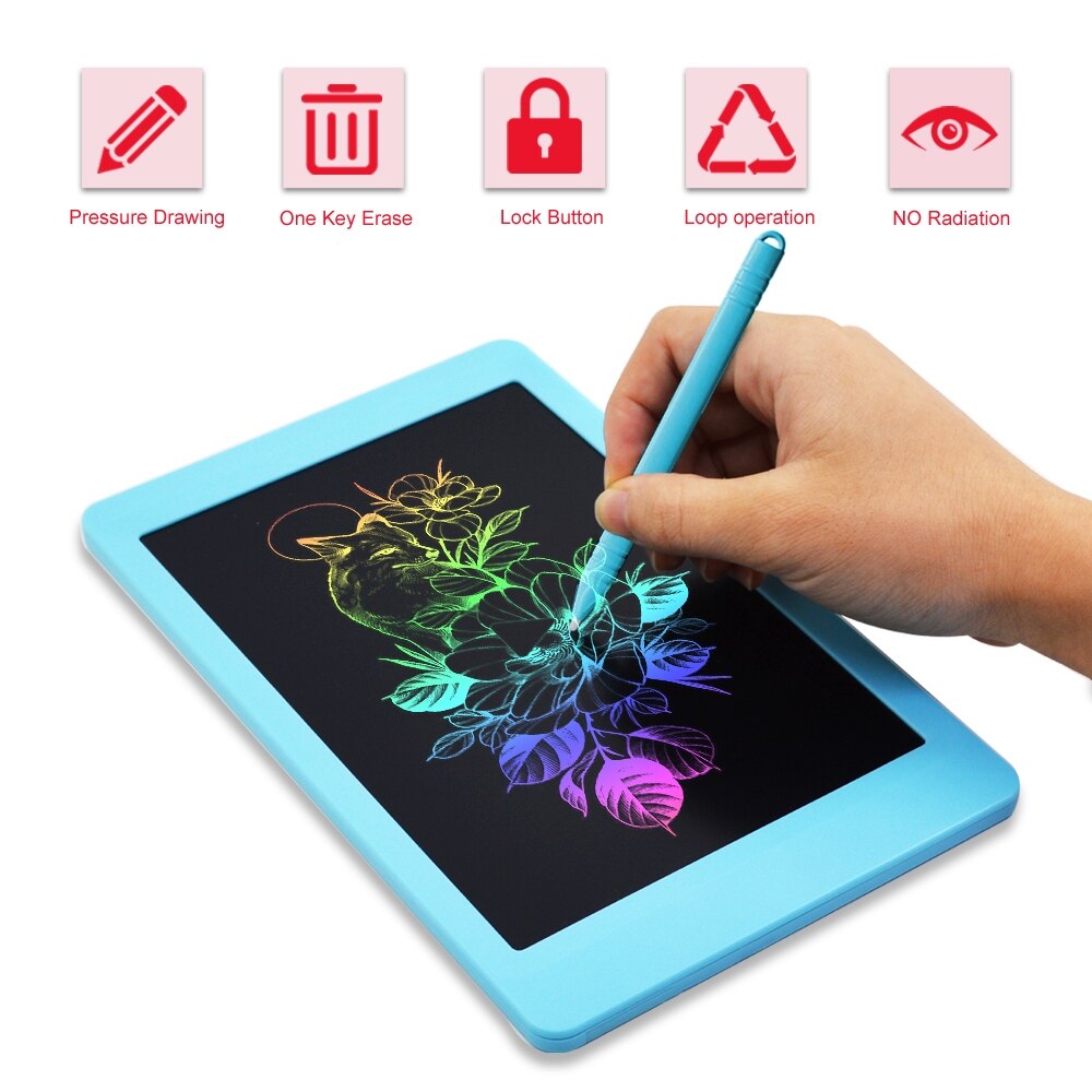 Colorful Business 10 Inch LCD Writing Tablet Digital Doodle Board Electronic Drawing eWriter Pad at Home School Office