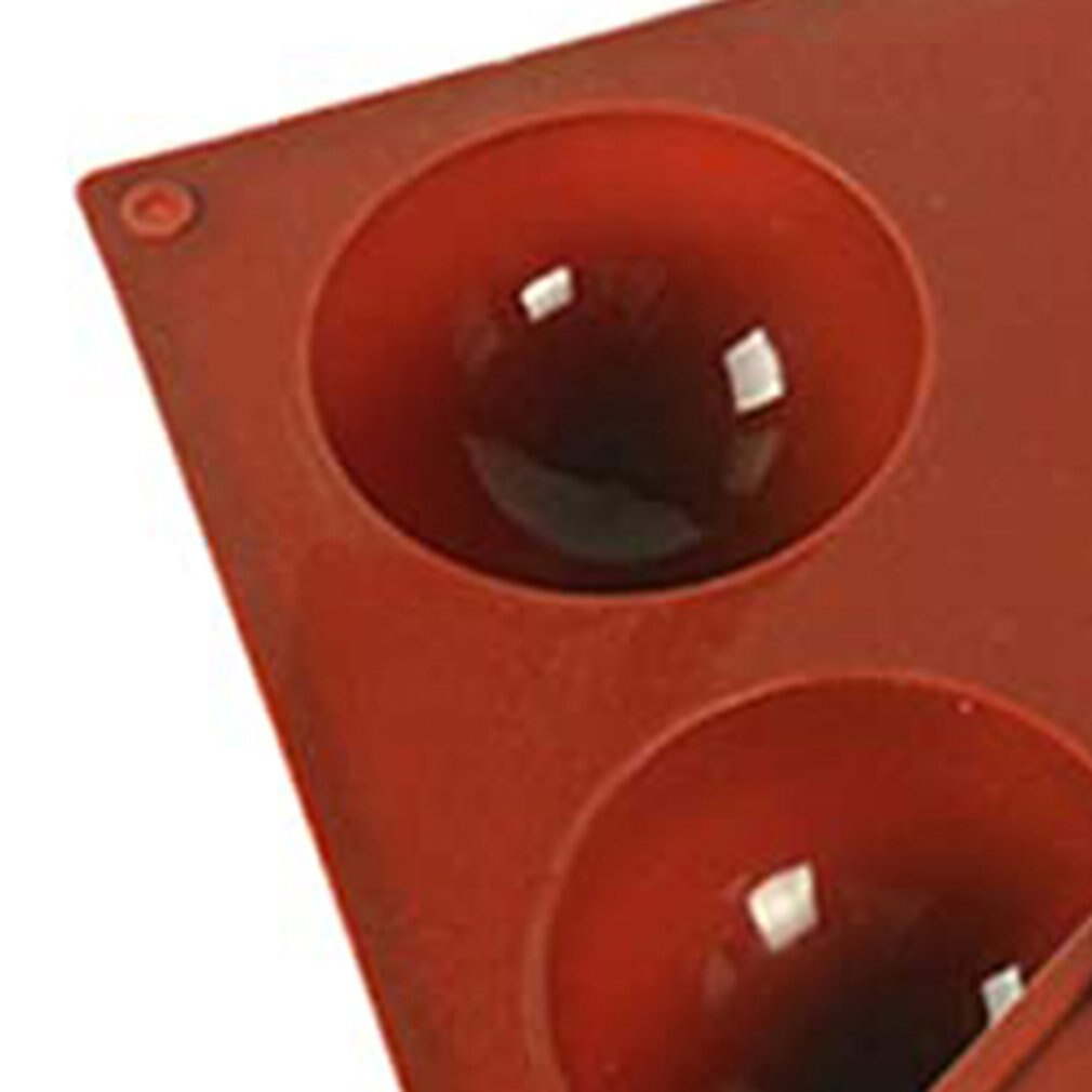 6 Holes Half Ball Sphere Chocolate Silicone Mold Round Semi Sphere Cake Silicone Baking Molds For Dessert DIY Jelly Dome Mousse