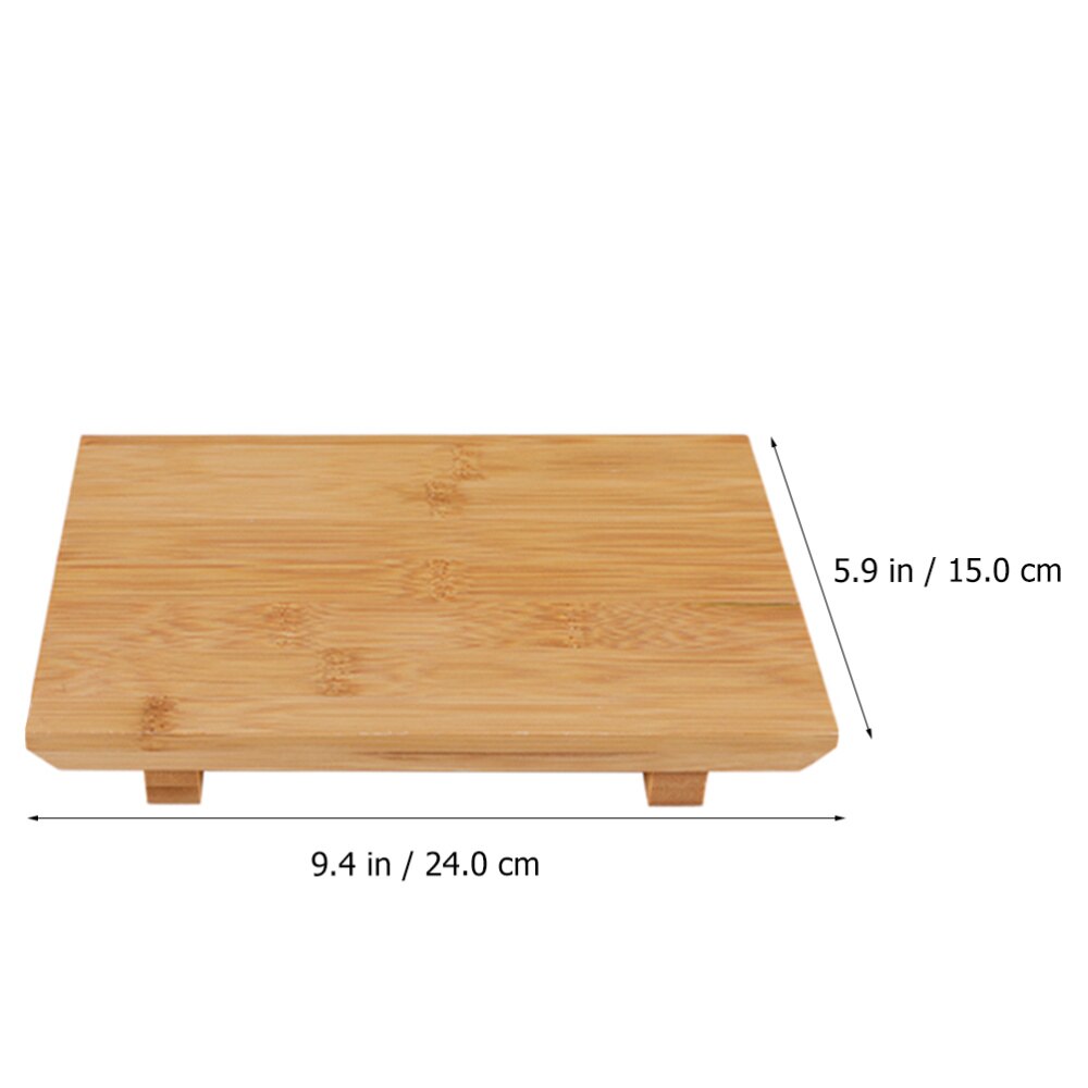Japanese Bamboo Sushi Board Rectangular Sushi Platform Cooking Sashimi Tray Food Serving Plate Kitchen Cuisine Tableware