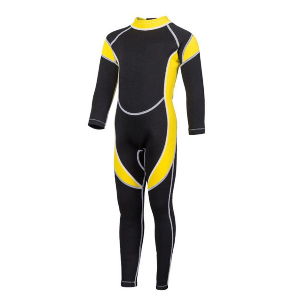 Combinaison de plongée en néoprène pour enfants, maillot de bain à manches longues pour garçons et filles, une pièce de surf, apnée, rashguard