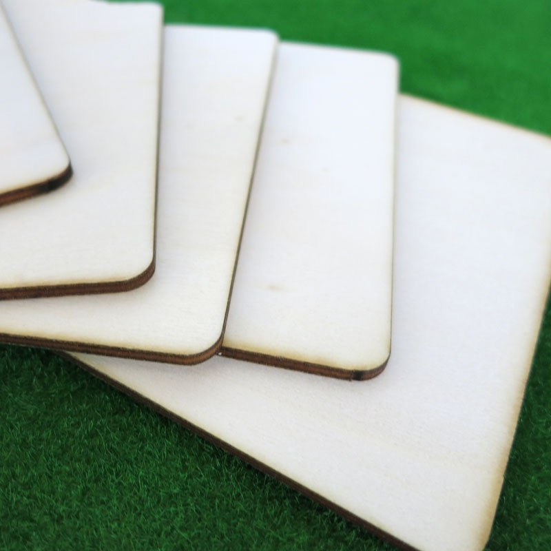 2mm rundad träskiva rektangulär tunn träskiva träflis diy modellmonteringsmaterial cosplay tillbehör