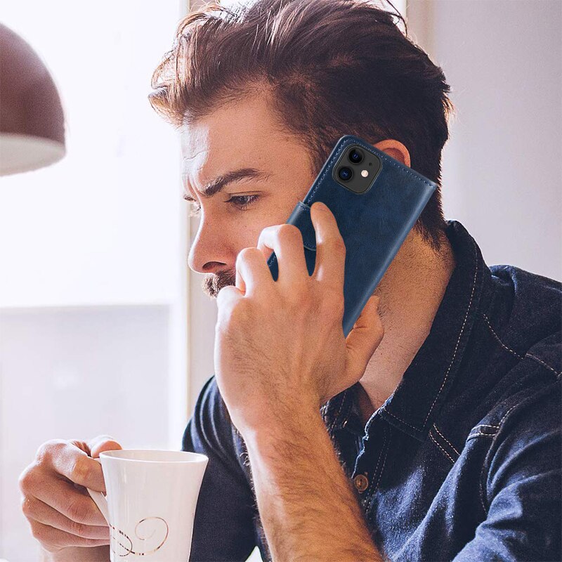 Coque en cuir pour Tecno Pop 5 LTE, étui portefeuille magnétique, Coque de téléphone avec support