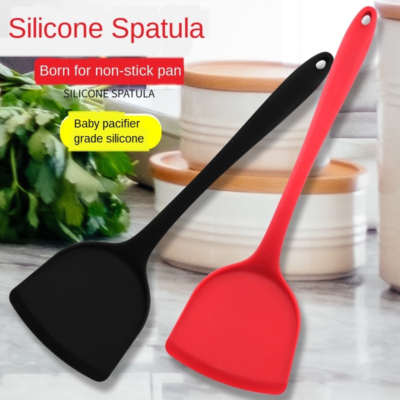 Food Grade Siliconen Turner Gadget Non-stick Pan Koken Hittebestendige Siliconen Spatel Keuken Gereedschap Siliconen Spatel