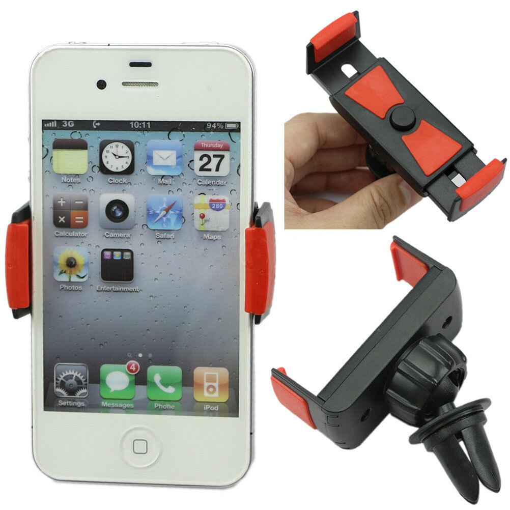 Universele 360 graden auto mobiele telefoonhouder auto ventilatierooster houder voor slimme mobiele telefoon huawei  p8 iphone  se 5 5s 6 6s