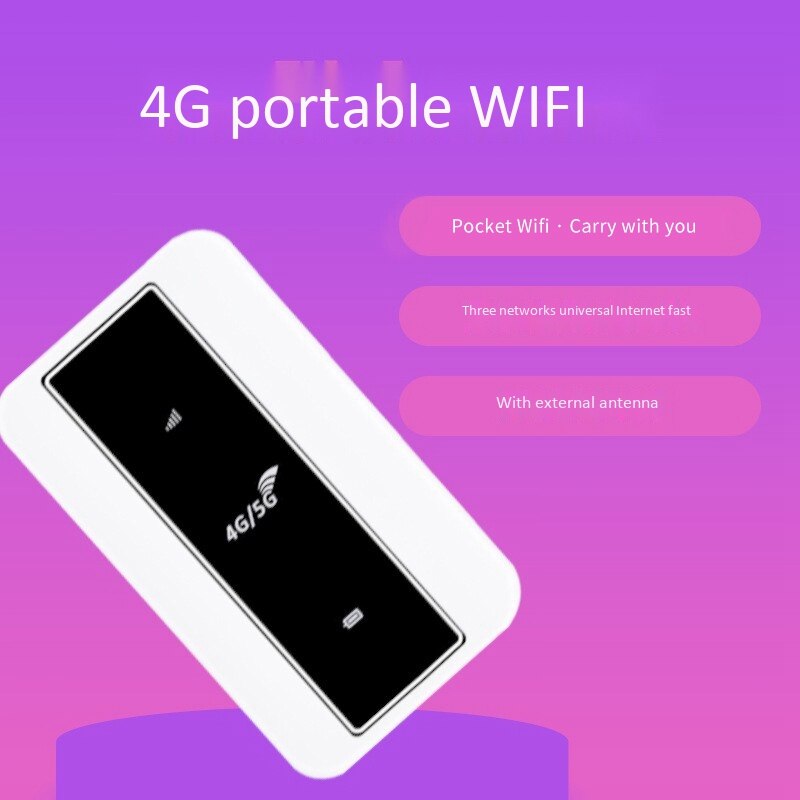 MiFi-enrutador 4G compatible con tarjeta SIM 5G, Router Wifi 4G de 150Mbps, punto de acceso WiFi móvil para coche con ranura para tarjeta Sim