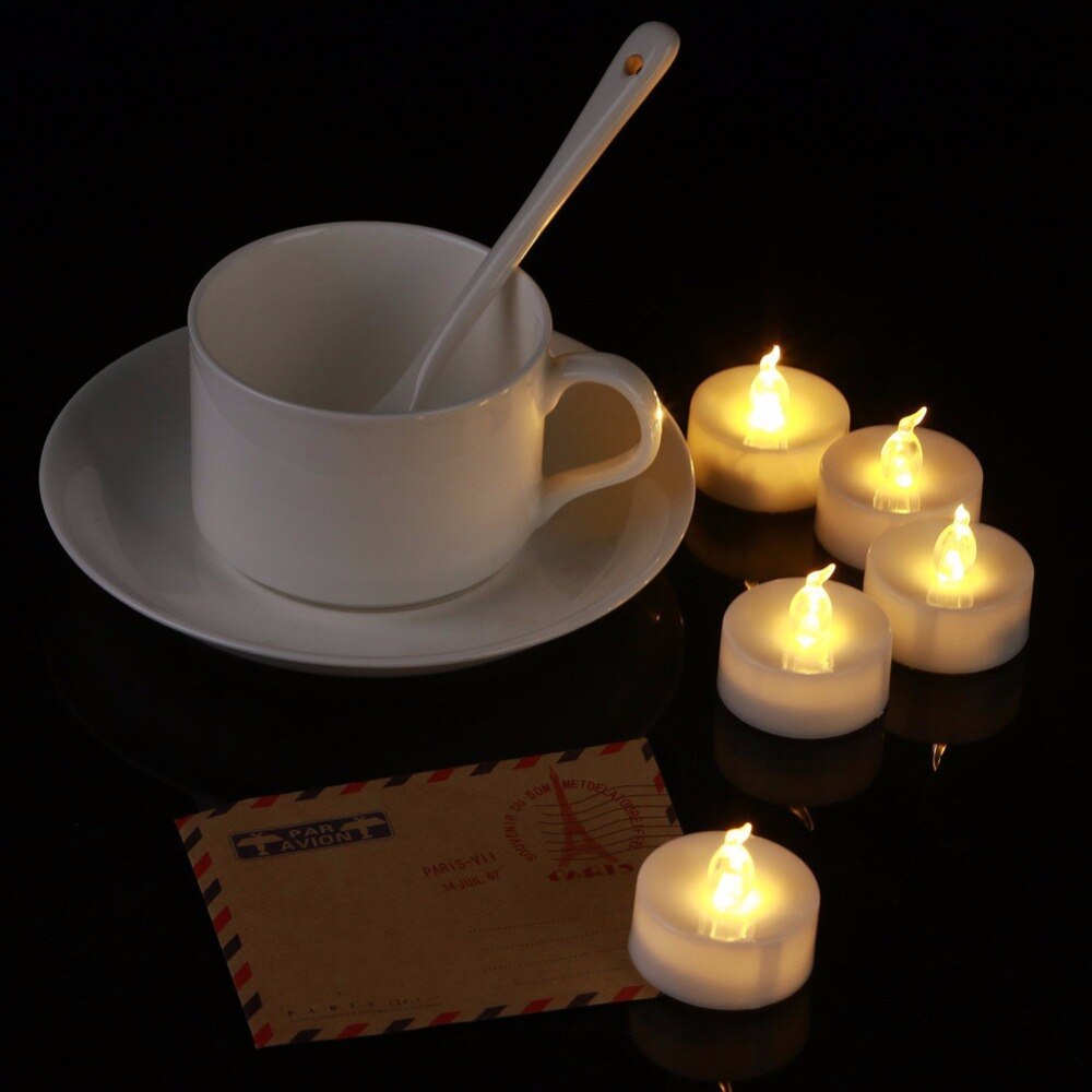 Paquete de 12 velas de Navidad alimentadas por batería, temporizador o sin temporizador, luz Led tipo vela blanco cálido ámbar