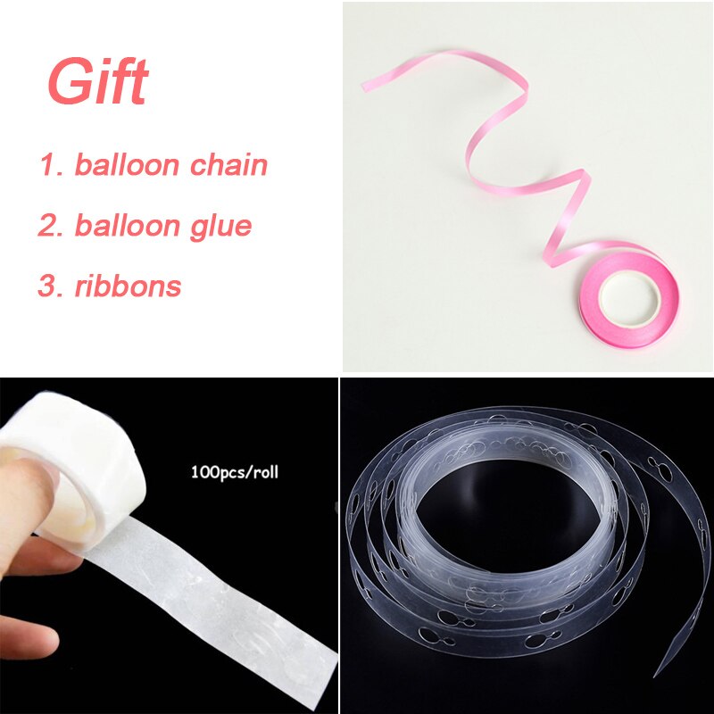 Pink White Black Gold Balloon Arch Kit Baby Birthday Party Decoration Bride Wedding Christening Baptism Globos Background