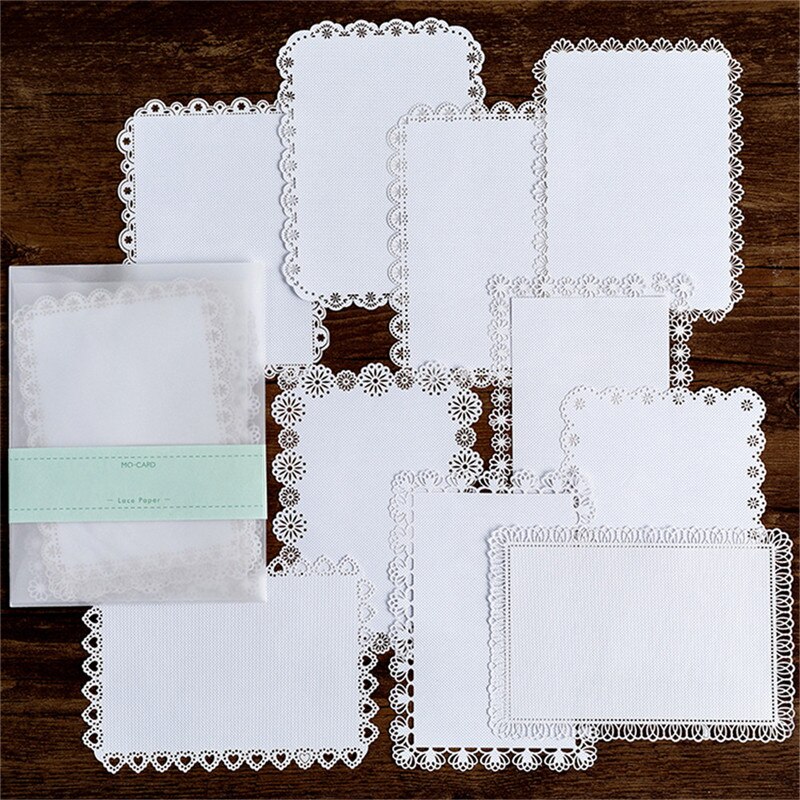 Kokorosa Lace Paper Hollow Tableware Decoration Packaging Pattern Round Windowed Square Door Scrapbook Paper Wrapping Paper: 3