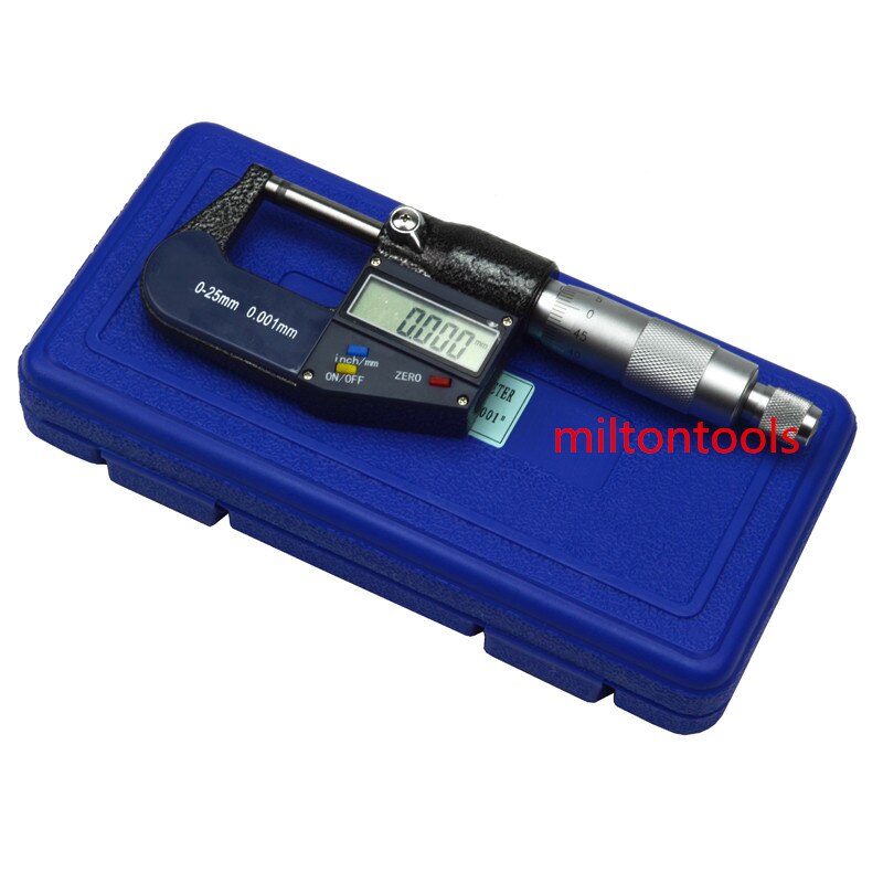 25mm/0.001mm Electronic Digital Micrometer micron digital outside micrometer thickness measuring gauge