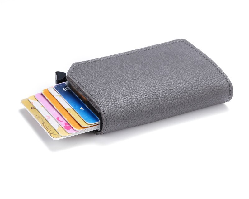 ZOVYVOL Carbon Fiber Anti-theft Card Holder RFID Pop-up Clutch Multi Men and Women Unisex Card Case Multi Smart Wallet