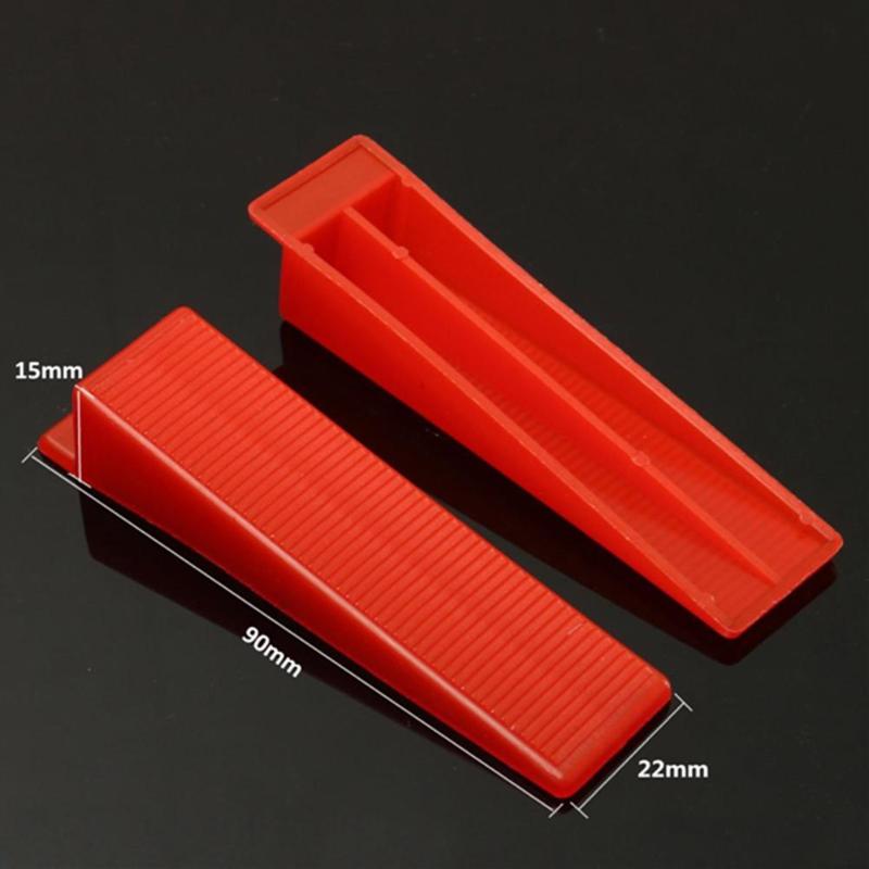100pcs Tile Leveling Wedges ABS Locator Level Tile Spacers for Flooring Tools Pressure-resistant Reusable Paving Tools