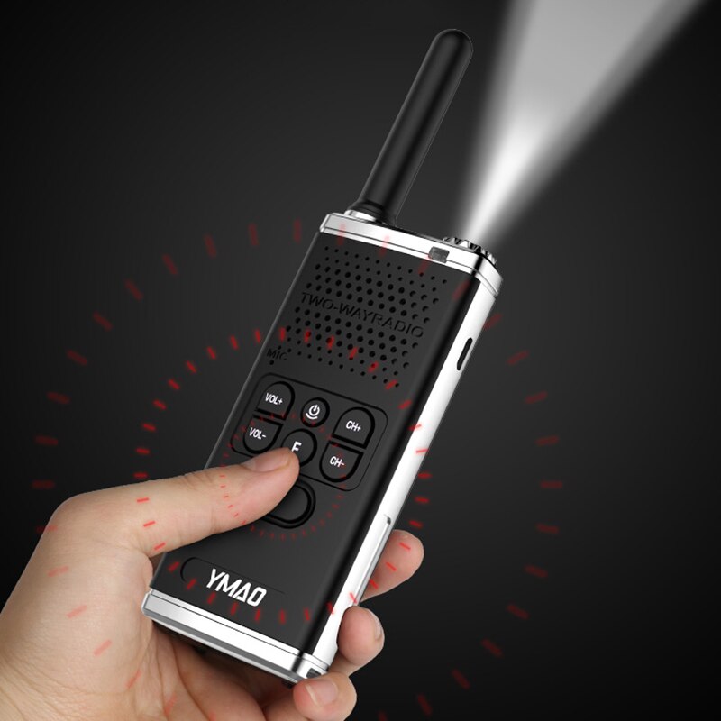 YMAO-walkie-talkie portátil uhf PMR446 PRS462, comunicador de Radio ham potente, linterna, transceptor HF, 2 uds.