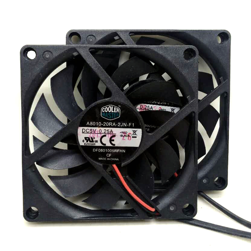 Cooler Master 8010 80MM 8cm 80*80*10mm Fan 5V 0.25A Super Silent Fan With USB Connector