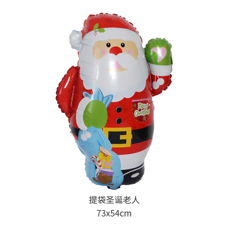Joyeux noël ballon Santa Clause bonhomme de neige nouvel an noël ballons fête décoration fournitures noël Surpris ballon: Santa Claus 73x54